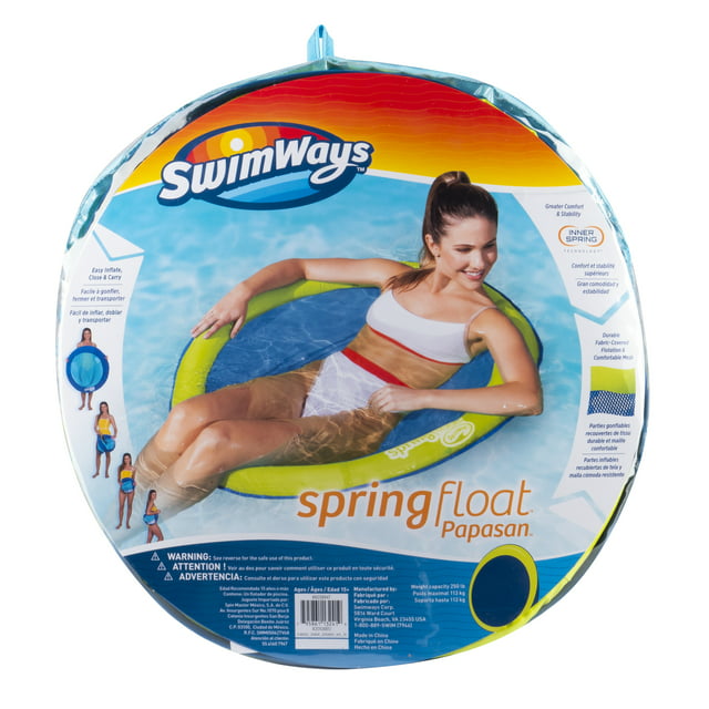 SwimWays Spring Float Papasan - Mesh Float for Pool or Lake (Style May Vary)