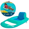 SwimWays Spring Float Recliner Pool Lounger with HyperFlate Valve