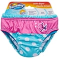thumbnail image 1 of SwimWays Swim Diaper Leak Resistant Absorbent Fish Pattern One Size 18 lb, 1 of 2