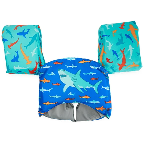 SwimWays Swim Trainer Life Vest for Kids 33-55 lbs, Shark