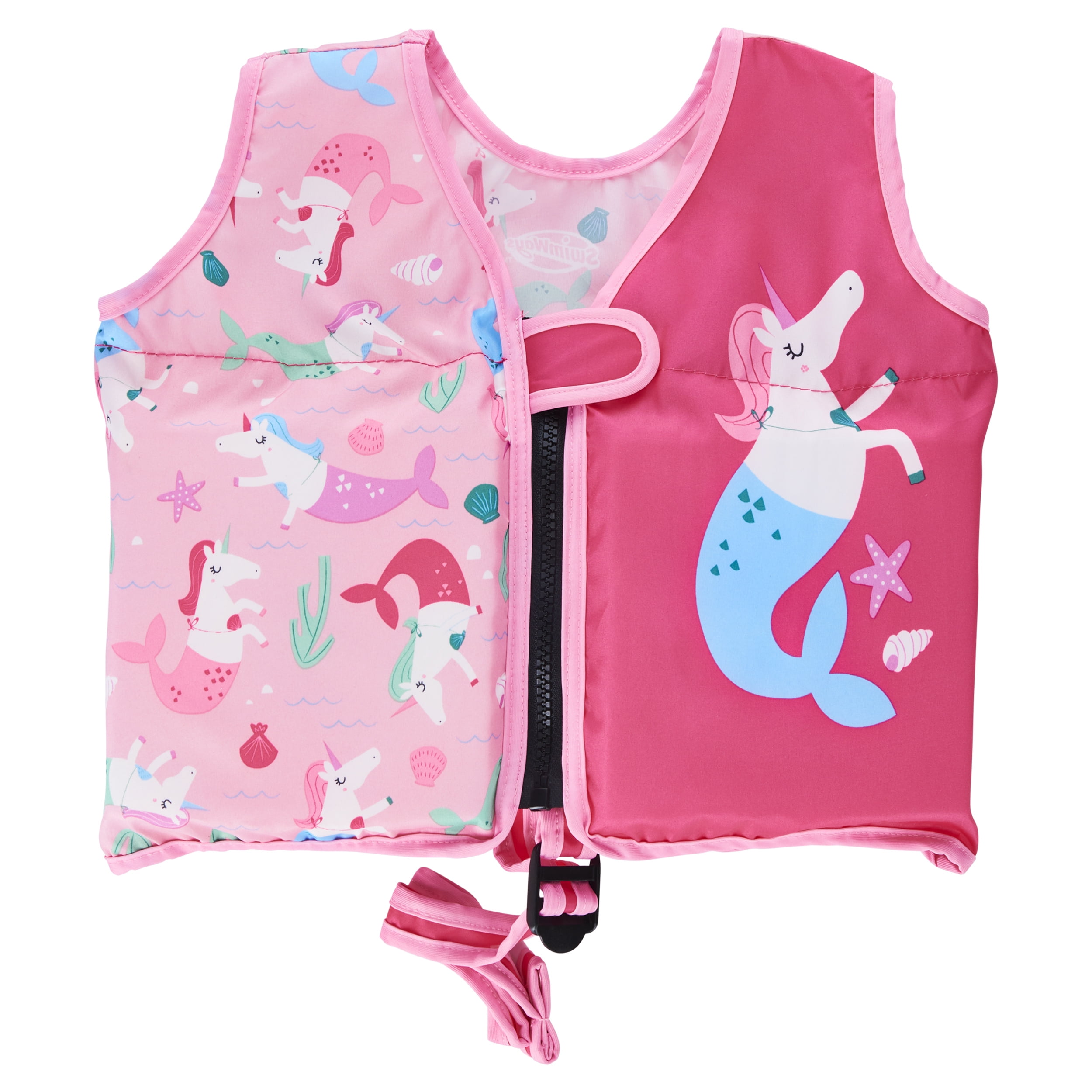 SwimWays Swim Vest, Pink Mermaid