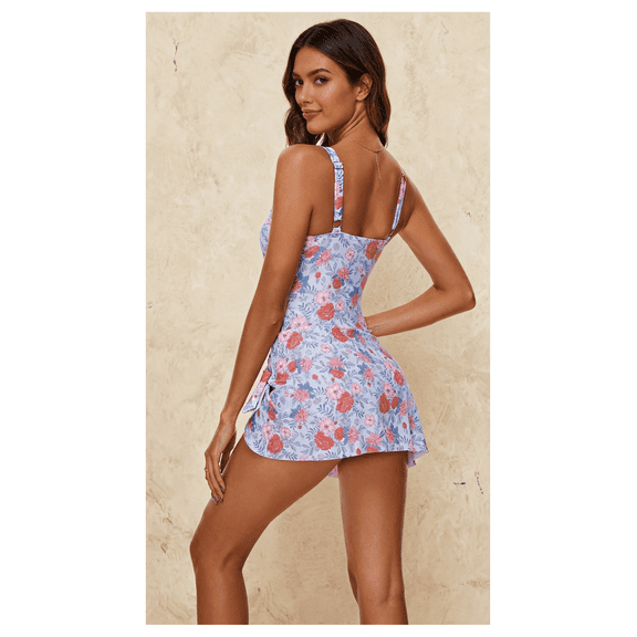 Swimdress Swimsuits for Women Tummy Control One Piece Bathing Suit with Skirt Modest Swimwear Plus Size Swim Dresses for Women Athletic Swimsuits