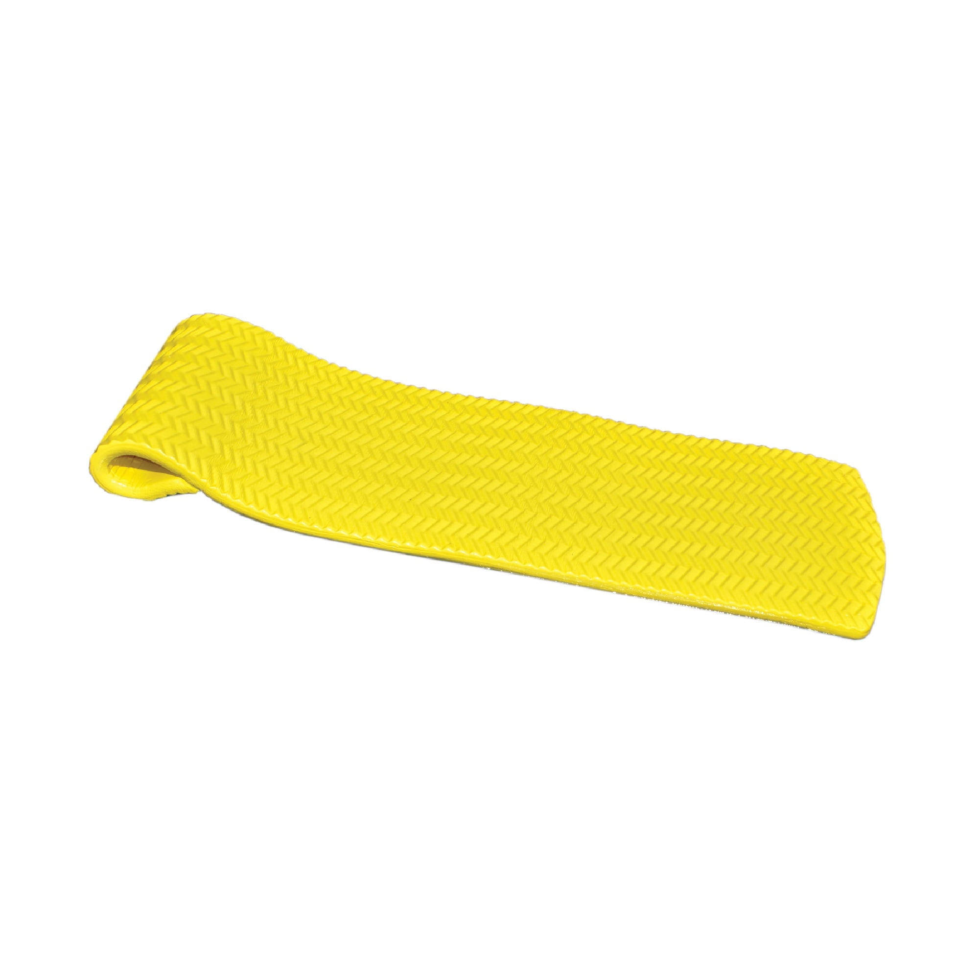 Yellow 74" Foam Floating Pool Mattress with Headrest