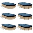 thumbnail image 1 of Swimline 12x24 Ft. Heavy Duty Oval Above Ground Winter Pool Cover, Blue (6 Pack), Pool Not Included, 1 of 6
