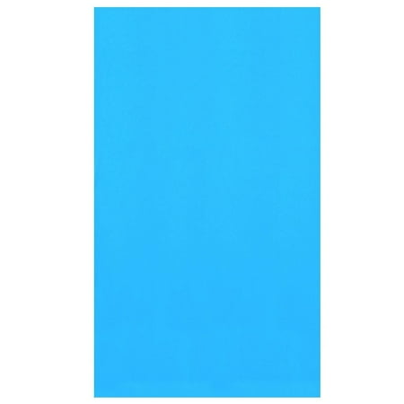 Swimline 15' Round Above Ground Swimming Pool Overlap Liner, Solid Blue