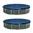 thumbnail image 1 of Swimline 21 Foot Round Above Ground Winter Swimming Pool Cover, Blue  (2 Pack), 1 of 6