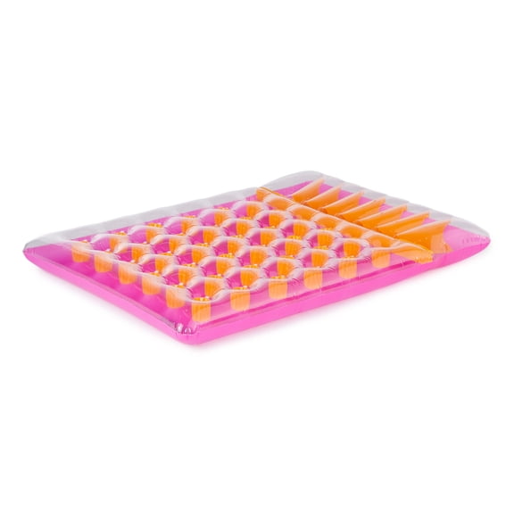 Swimline 36 Pocket Double Inflatable Pool Mattress (Purple/Orange)