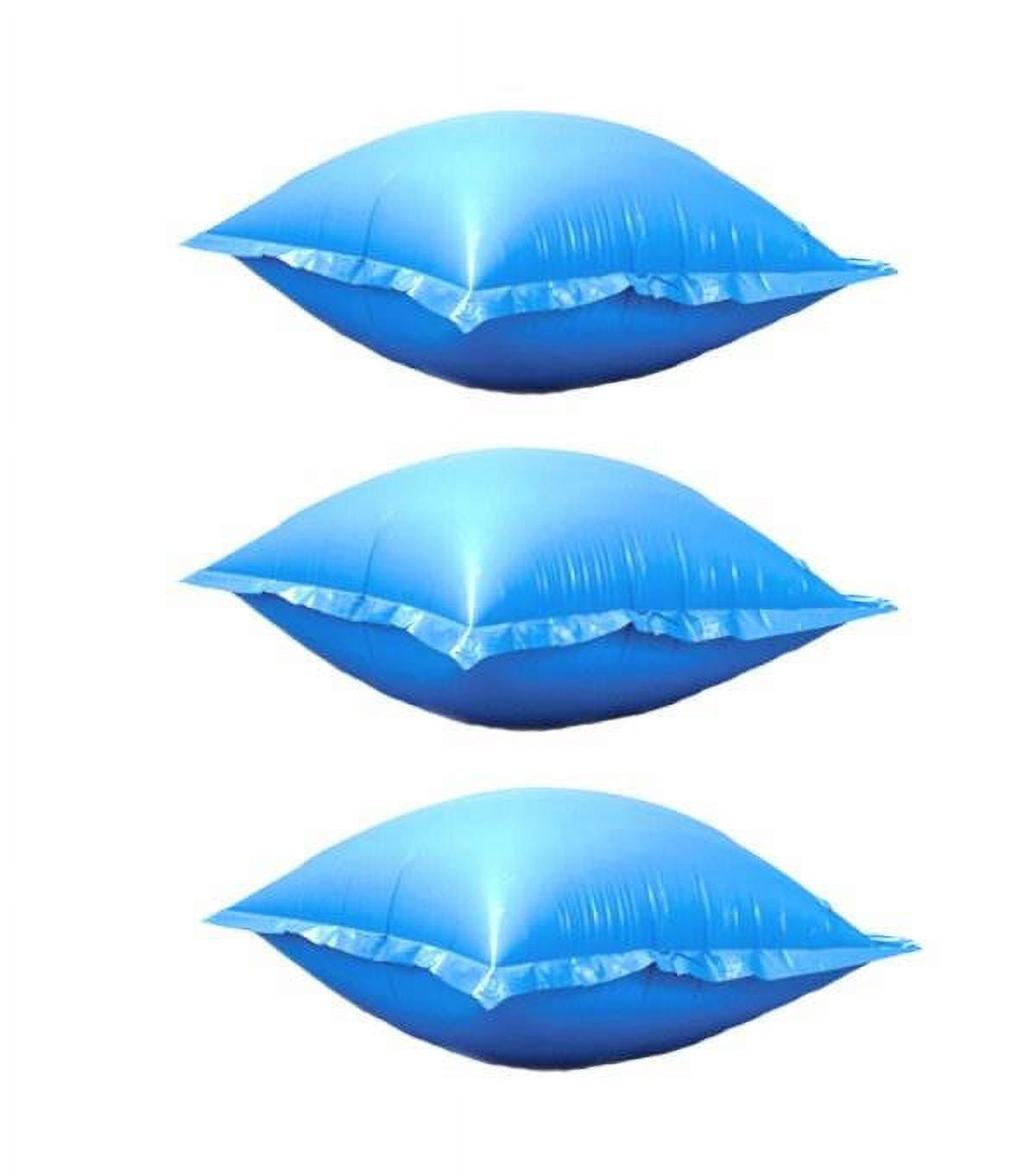 4x4 Feet Blue Vinyl Winterizing Air Pillow Set for Above-Ground Pools