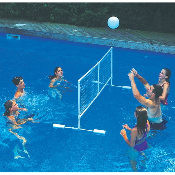 Swimline 86" Water Sports Super Volleyball Swimming Pool Floating Game with Net and Ball - White