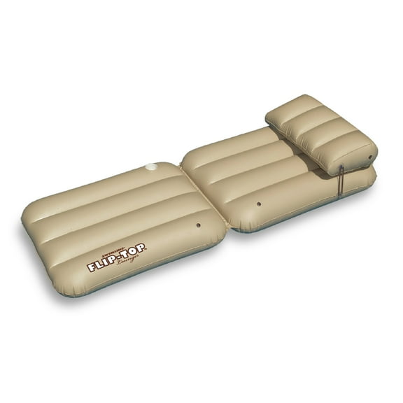 Swimline 88" Adjustable Flip-Top Inflatable Swimming Pool Lounger Raft - Beige