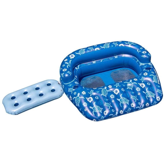 Swimline Tropical Double Pool Lounger with Removable Drink Caddy