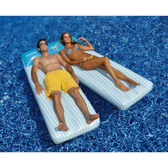 Swimline 90602 Swimming Pool Fun Inflatable Board Shorts Double Lounger Float