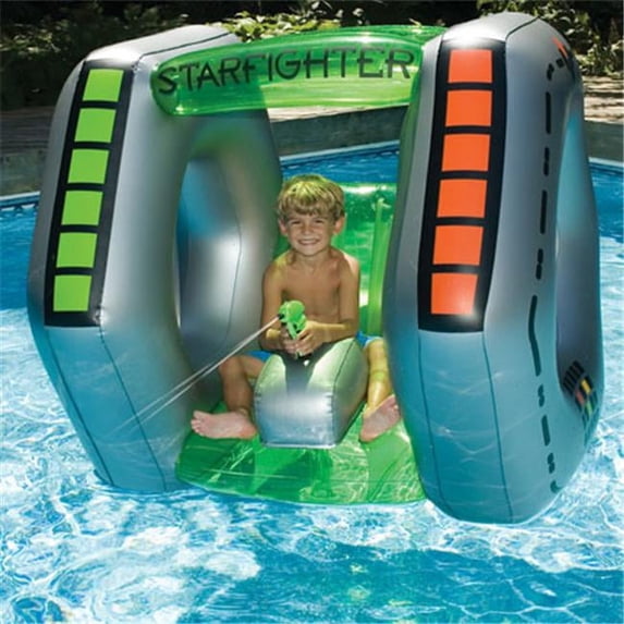 Swimline 90753 Inflatable StarFighter Ride-On Squirter