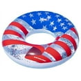 thumbnail image 1 of Swimline Americana Glitter Inflatable Pool Ring, one Size, 1 of 3