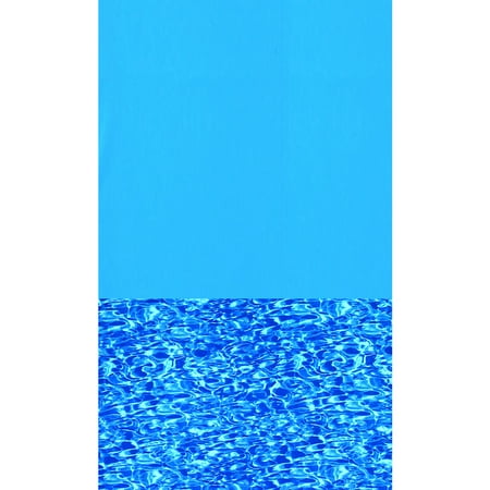 Swimline Blue Swirl Round Standard Gauge Overlap Liner - 48/52-in