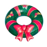 Swimline Christmas Wreath Inflatable Pool Ring, Multi, One Size