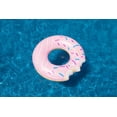 thumbnail interactive-video image 1 of Swimline Donut Inflatable Pool Ring (Pink), 1 of 6