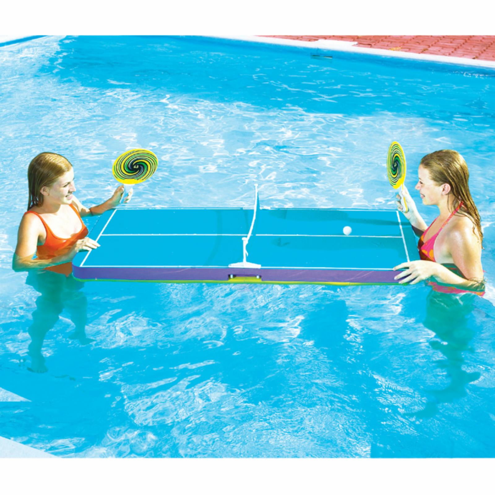 54 Blue & Orange Floating Ping-Pong Table Swimming Pool Game