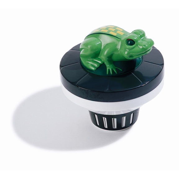 Swimline Frog Floating Swimming Pool Chlorine Dispenser 7.5" - Green/Black