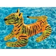thumbnail image 1 of Swimline Giant 73" Long Wild Tiger Inflatable Ride On Swimming Pool Float, 1 of 5