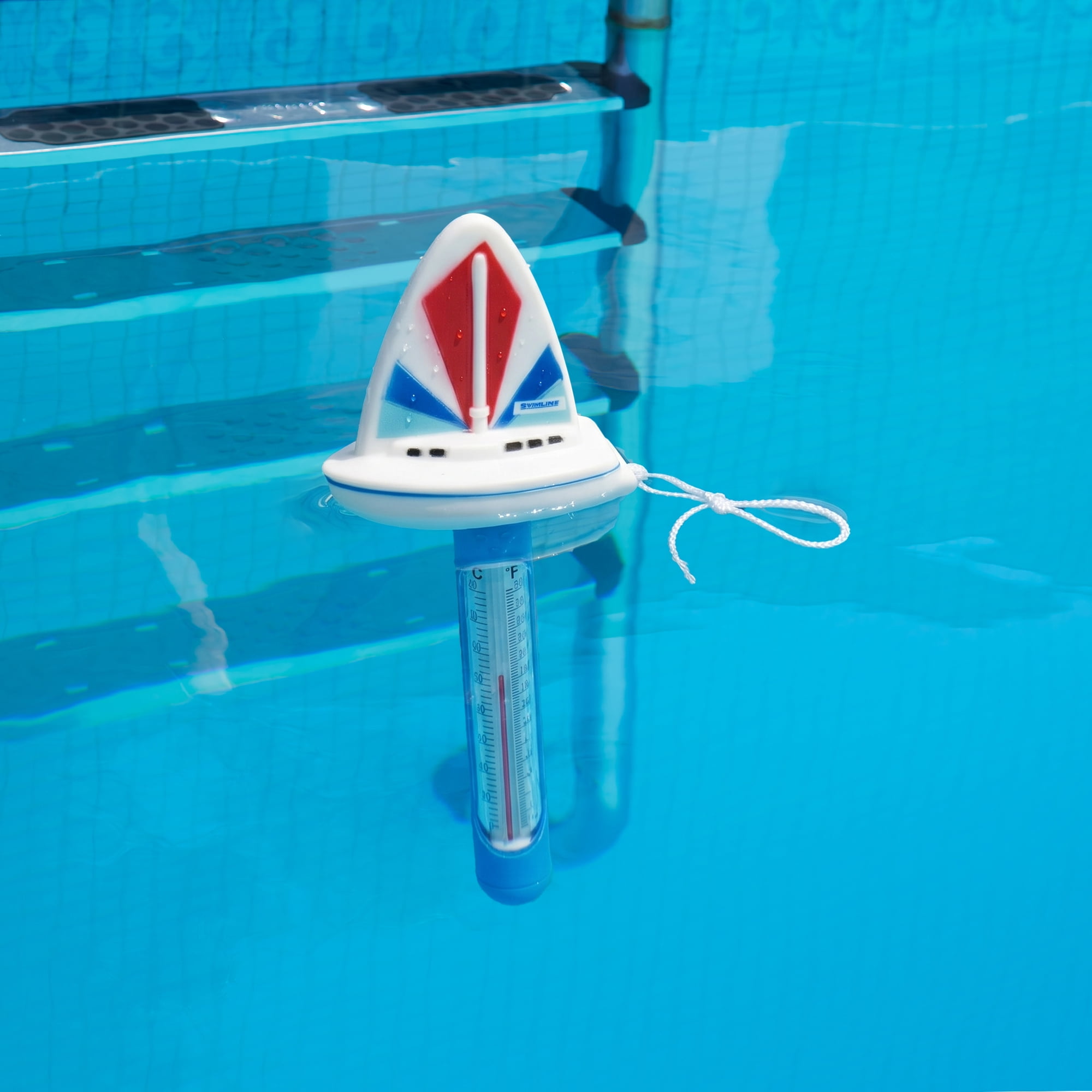 Swimline HydroTools Sail Boat Thermometer