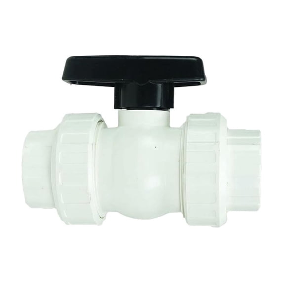 Swimline HydroTools Swimming Pool Precision ABS Female Threaded Ball Valve 7" - Black/White