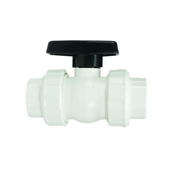 Swimline HydroTools Swimming Pool Precision ABS Female Threaded Ball Valve 7" - Black/White