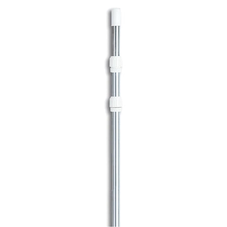 HYDROTOOLS By SWIMLINE 8350A 3-Piece Telescopic Pole 4 To 12 Feet Adjustable Telepole For Swimming Pool Cleaning Skimmer Nets Vacuum Heads & Brushes Step-Up Anodized Aluminum W/ Strong Grip & Lock