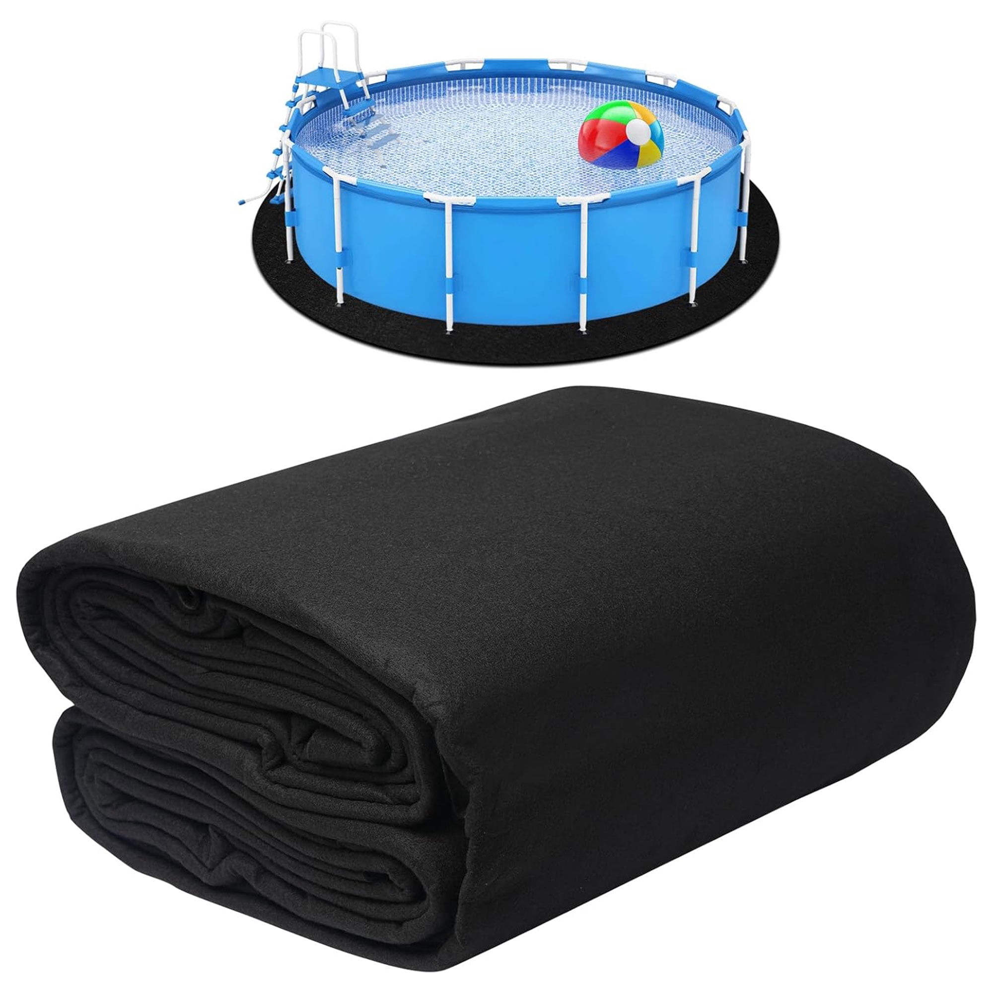 Swimline Hydrotools Above Ground Round Liner Pad, Pool Protector Mat ...