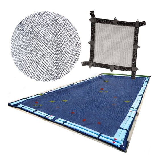Swimline Hydrotools Leaf Net Winter Pool Cover for 18 x 40 Ft Above Ground Rectangle Pools