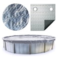 thumbnail image 1 of Swimline Hydrotools Silver King Winter Pool Cover for 12 x 28 Ft Above Ground Oval Pools, 1 of 7