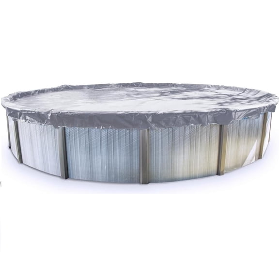 Swimline Hydrotools Silver King Winter Pool Cover for 16 Ft Above Ground Oval Pools