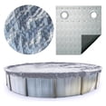 thumbnail image 1 of Swimline Hydrotools Silver King Winter Pool Cover for 24 Ft Above Ground Round Pools, 1 of 7