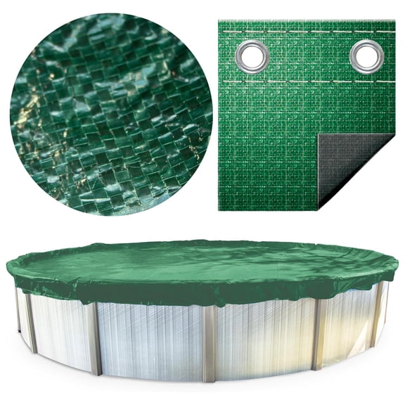 Swimline Hydrotools Supreme Guard Winter Cover for 18x33 Ft Above Ground Pools