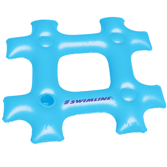 Swimline Inflatable Blue Hashtag Pool Float