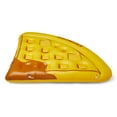 thumbnail image 1 of 82” Yellow and Brown Waffle Slice Inflatable Swimming Pool Raft, 1 of 8