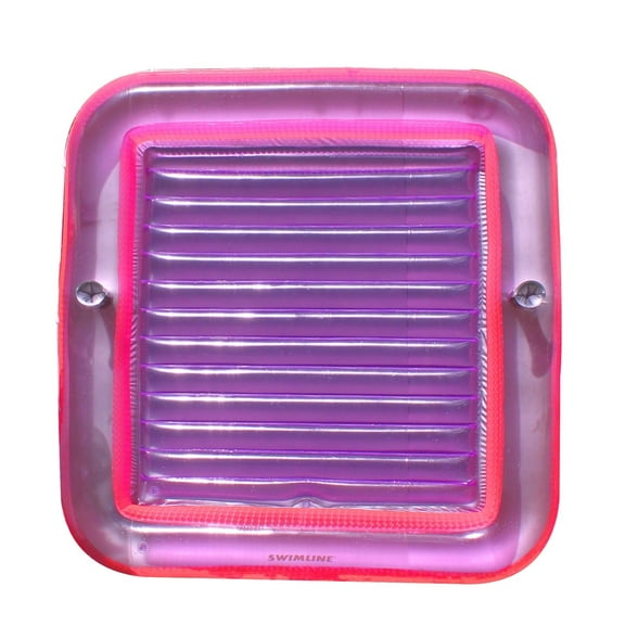 Swimline Pink Inflatable Swimming Pool XL Suntan Lounger with Pillows 70"