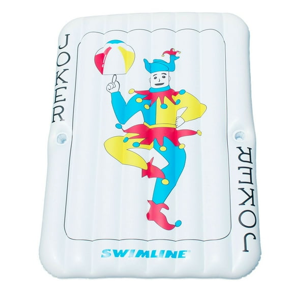 Swimline PoolJoker Playing Card Mattress Inflatable 2 Rider Swimming Pool Float