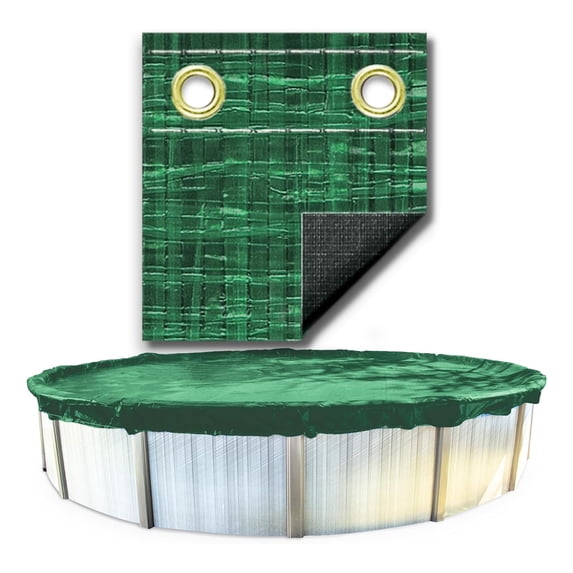 Swimline Hydrotools Ripstopper Winter Pool Cover for 16 x 32 Ft Above Ground Oval Pools