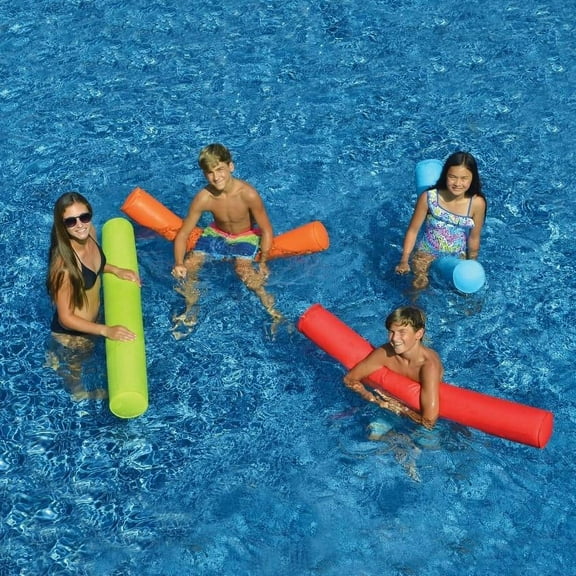 Swimline SunSoft Doodles Inflatable Pool Noodles, Orange