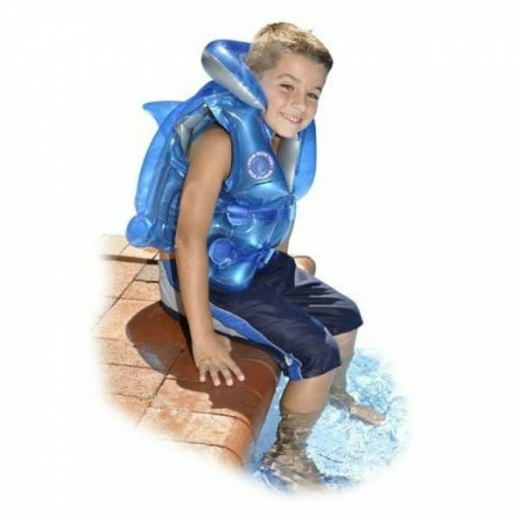 Swimline Swim with the Dolphins Inflatable Swimming Pool Air Vest Trainers