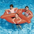thumbnail image 1 of Swimline Vinyl Giant Pretzel Fun Inflatable Pool Float, Brown, 1 of 3