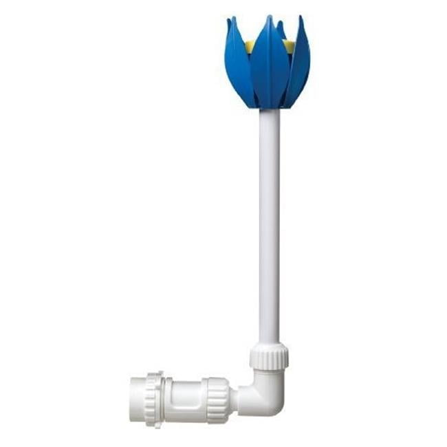 Blue and White PVC Two-Tier Flower Pool Fountain