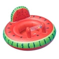thumbnail interactive-video image 1 of Swimline Watermelon Baby Seat Pool Inflatable Ride-On, Red, Green, 1 of 6