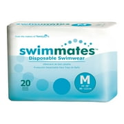 Swimmates Adult Bowel Containment Swim Brief M Moderate Absorbency Swim Pull On, 2845, 20 Ct