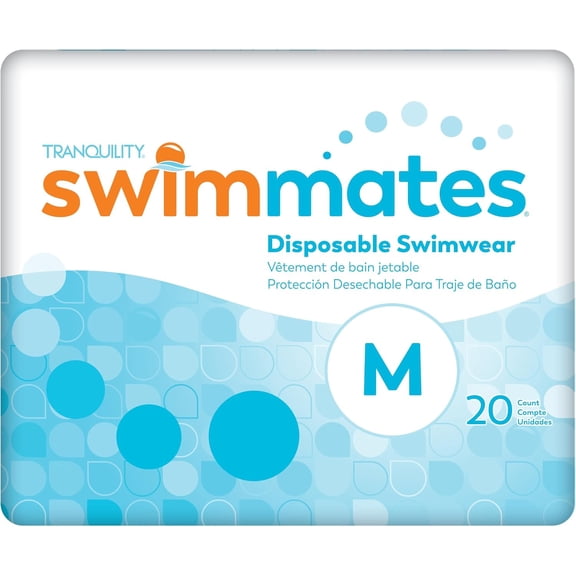 Swimmates Adult Bowel Containment Swim Brief M Moderate Absorbency Swim Pull On, 2845, 80 Ct