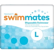 Swimmates Disposable Swim Diapers, Large, Case/72 4/18s