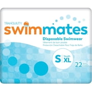 Swimmates Disposable Underwear, Swim Diapers, Adult Small/Youth X-Large, 22 ct Bag