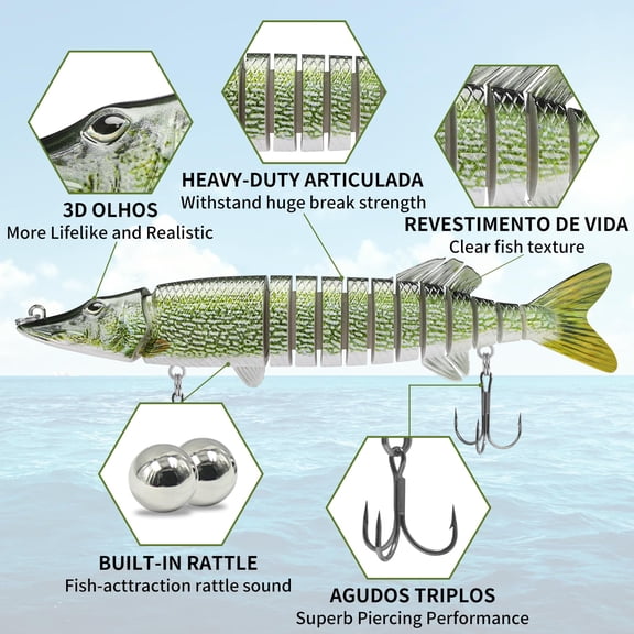 Swimmax Easy Catch Fishing Lures With Bkk Hooks  Wiggling Vibrating Rattling And Gurgling For More Bite Heavy-duty Dyneema Fiber Jointed Swimbaits Btrout Walleye Crappie Pike