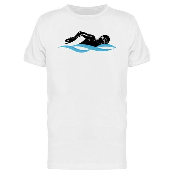 Swimmer Athlete T-Shirt Men -Image by Shutterstock, Male Large